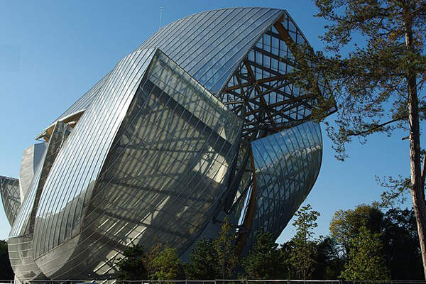 fondation louis vuitton by frank gehry takes shape in paris