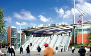 Wembley Park Station entrance facade