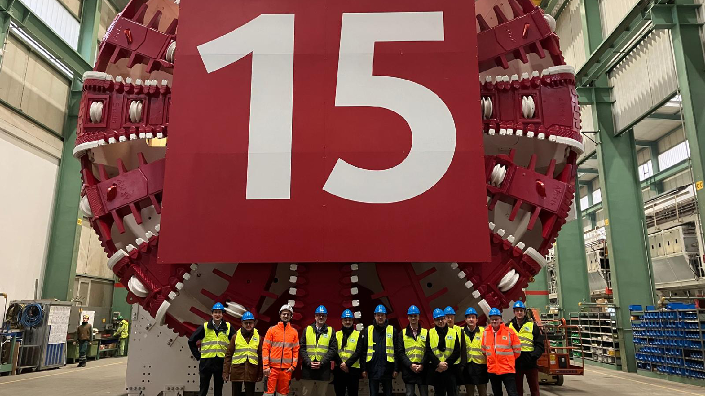 Eiffage receives first TBM for Grand Paris Express Line 15 East