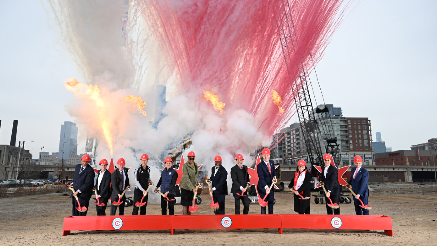 Chicago Fire FC breaks ground on $750m privately funded stadium