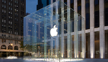 Apple's Fifth Avenue entrance is not only spectacular to look at but it is also illustrates the speed of change